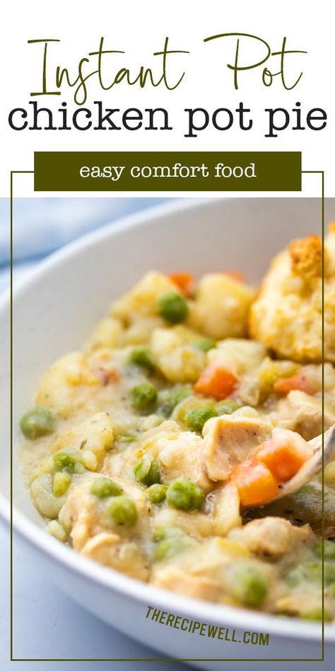 Instant Pot Chicken Pot Pie, Chicken Instapot, Instapot Recipes Chicken, Recipes Instapot, Instant Pot Pasta Recipe, Easy Chicken Pot Pie, Instant Pot Soup Recipes, Easy One Pot Meals, Best Instant Pot Recipe