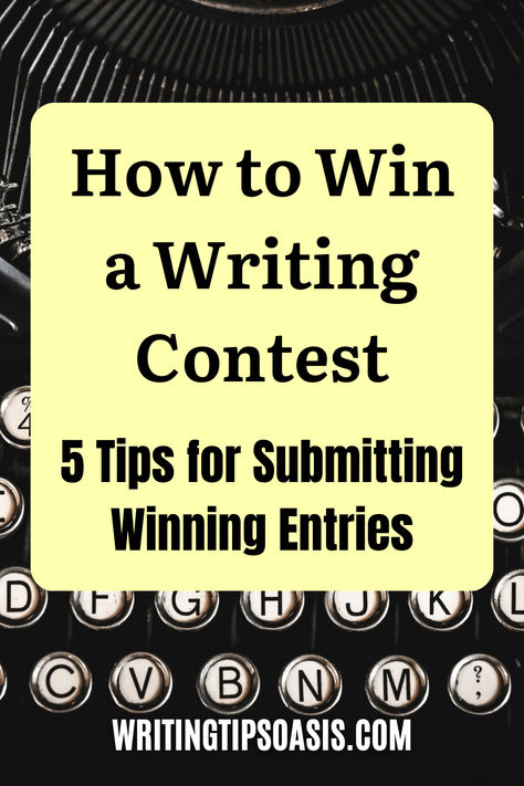 Image of keys on old typewrite and title of pin, which is how to win a writing contest: 5 tips for submitting winning entries. Writing Contest, Writing Competition, Writing Stuff, Writing Contests, Writing Life, Writing Advice, Fig Tree, Novel Writing, Top Tips