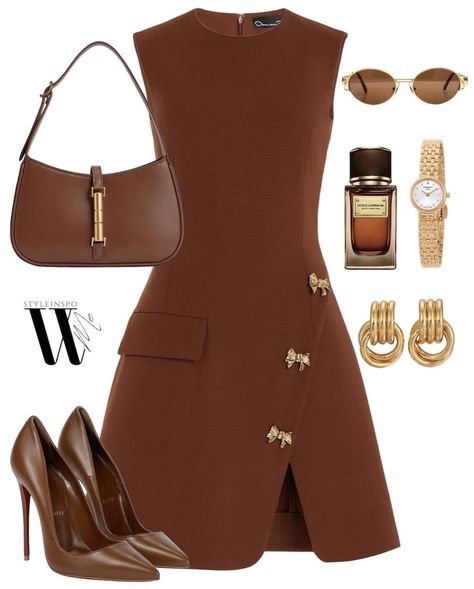 Casual Elegance Aesthetic, Fashion Executive Aesthetic, Work Women Outfit, Art Curator Outfit, Modern Princess Aesthetic Outfit, Brown Heels Outfit, Glamouröse Outfits, Corporate Baddie, Mode Zara