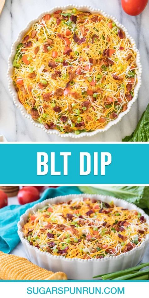 Summer Dip Recipes, Blt Dip Recipe, Bunco Food, Blt Dip, Fruit Dips Recipes, Bacon Dip, Dip Recipes Easy, Food Shows, Appetizer Dips