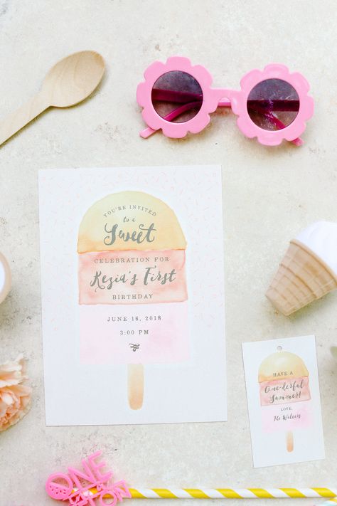 Read More: https://www.stylemepretty.com/living/2018/09/13/a-one-derful-summer-themed-birthday/ Summer Birthday One Year Old, Summer First Birthday Party Girl, First Birthday Girl Summer, Fresh Fruit Popsicles, First Birthday Decorations Girl, Unique Birthday Invitations, Birthday Invitation Design, Against All Grain, Fruit Popsicles