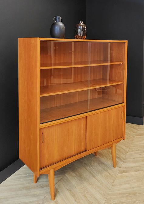 Mid century record cabinet