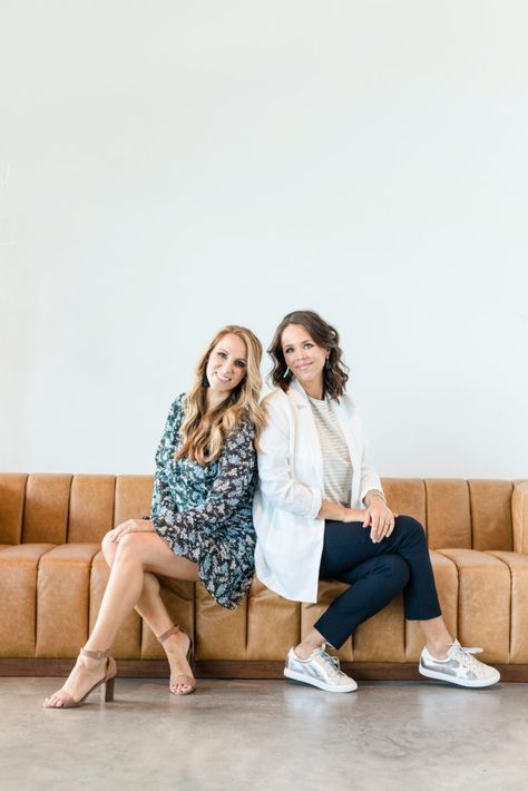 Realtor Partner Photos, Business Partner Headshots, Female Business Partners Photoshoot, Map Photoshoot, Duo Headshots, Business Partner Photoshoot Posing Ideas, Podcast Photoshoot, Beauty Couch, Team Headshots