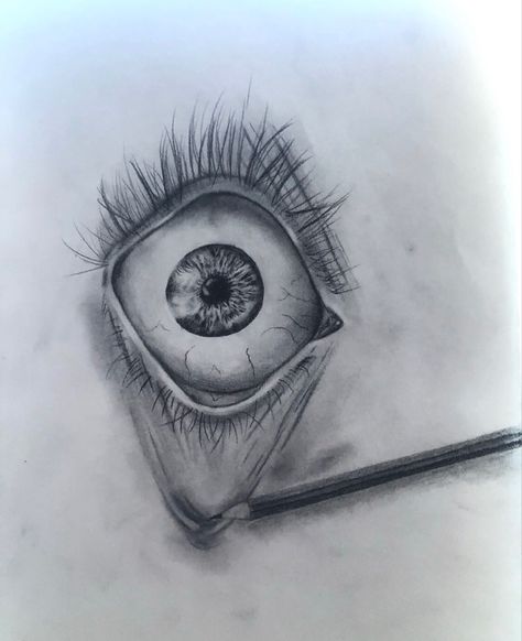 #art #sketch #drawing #eyes #tired #exhausted Pen Reference, Screaming Drawing, Ballpen Drawing, Distortion Art, Tumblr Sketches, Drawing Pics, Eye Study, Scary Eyes, Realistic Eye Drawing