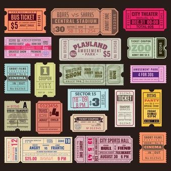 Ticket Cinema, Theater Ticket, Voucher Design, Vintage Ticket, Vintage Theatre, Cinema Ticket, Stunning Nails, Ticket Design, Theater Tickets