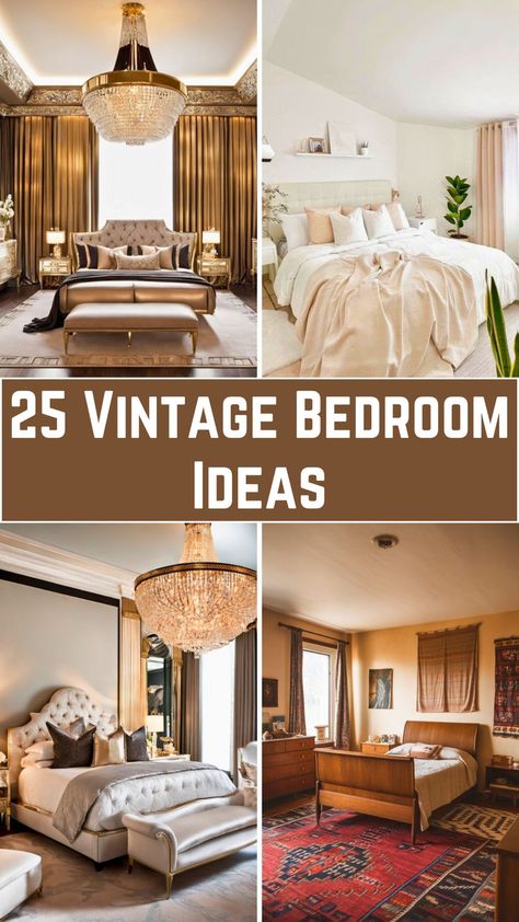 A cozy bedroom with an antique brass bed frame, floral wallpaper, a vintage mirror, and lace curtains, styled with soft pastel bedding and a rustic nightstand topped with candles. Vintage Bedroom Ideas, Vintage Bedroom, Bedroom Vintage, Antique Inspiration, Bedroom Designs, Decor Accents, Summer Breeze, Shabby Chic Furniture, Chic Furniture