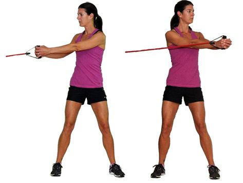 exercises with resistance bands | ... Ab Exercises - Target Your Abs With These Standing Ab Exercises Advanced Core Exercises, Resistance Band Ab Workout, Resistance Band Arm Workout, Leg Workout With Bands, Wood Chop, Standing Workout, Standing Ab Exercises, Cable Workout, Standing Abs