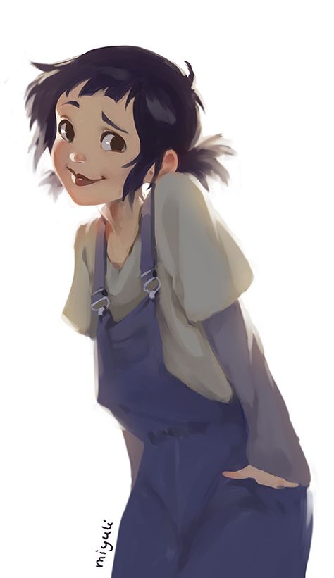 1 Overall Character Design, Character Design Overalls, Types Of Hair Drawing, Innocent Character Design, Overalls Character Design, Photographer Character Design, Mother Character Design, Character Design Child, Child Character Art