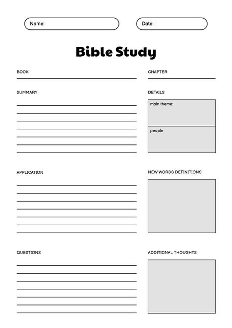 Bible Character Study Worksheet, Bible Study Lessons Free Printable, Free Bible Study Printables Worksheets, Books Of The Bible Printable Free, Free Printable Bible Study Worksheets, Printable Bible Study Worksheets, Bible Templates, Free Bible Journaling Printables, Free Bible Study Printables