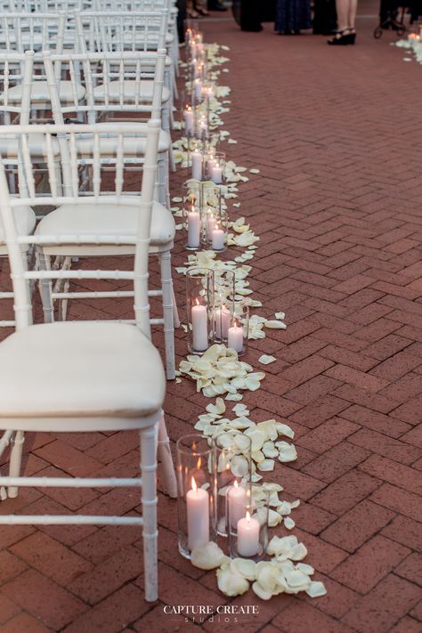 Destination Wedding Aisle, Aisle Decorations Wedding Benches, Isle Runners Wedding, Wedding Aisle Floor Decorations, Diy Wedding Isles Decoration, Wedding Runner Aisle, Petals Down Aisle, Indoor Wedding Aisle, Simple Aisle Decor