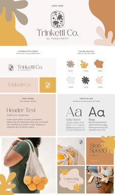 Store Branding Design, Graphic Designer Studio, Store Branding, Brand Board Template, Visuell Identitet, Retro Tropical, Presentation Design Layout, Logo Presentation, Brand Presentation