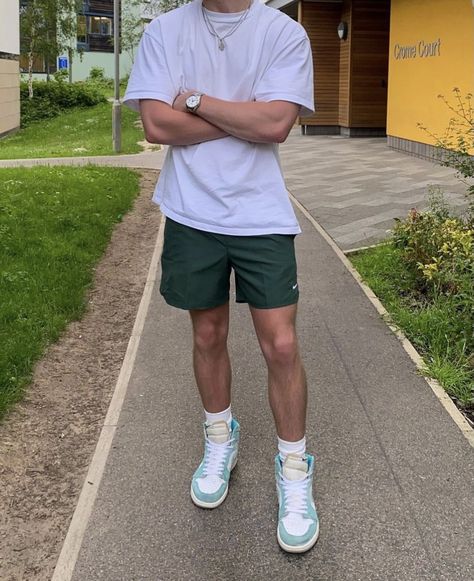 Casual Guy Outfits Summer, Boyfriend Fits Aesthetic Men, Streetwear Fashion For Men Summer, Guy Outfits With Shorts, Men’s Outfit Ideas Summer, Boyfriend Summer Outfit Men, Outfit Inspirations Men Summer, Men Style Outfits Aesthetic, Streetwear Men Outfits Shorts