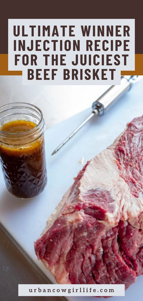 Ultimate Winner Beef Brisket Injection Beef Brisket Injection Recipe, Brisket Injection Recipe, Brisket Injection, Smoked Beef Brisket Recipes, Beef Brisket Recipe, Brisket Oven, Brisket Recipes Smoked, Recipes Bbq, Brisket Recipe