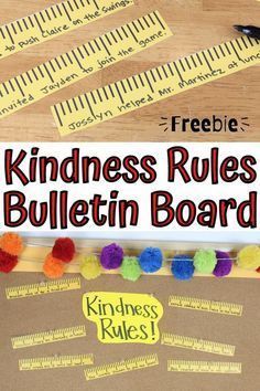 Use this interactive bulletin board idea from Coffee and Carpool to encourage more kindness in your classroom or school and make kindness more of a daily habit. Rules Bulletin Board, School Readiness Activities, Kindness Bulletin Board, Interactive Bulletin Board, Kindness Challenge, Kindness Activities, Back To School Hacks, Bulletin Board Ideas, School Bulletin Boards