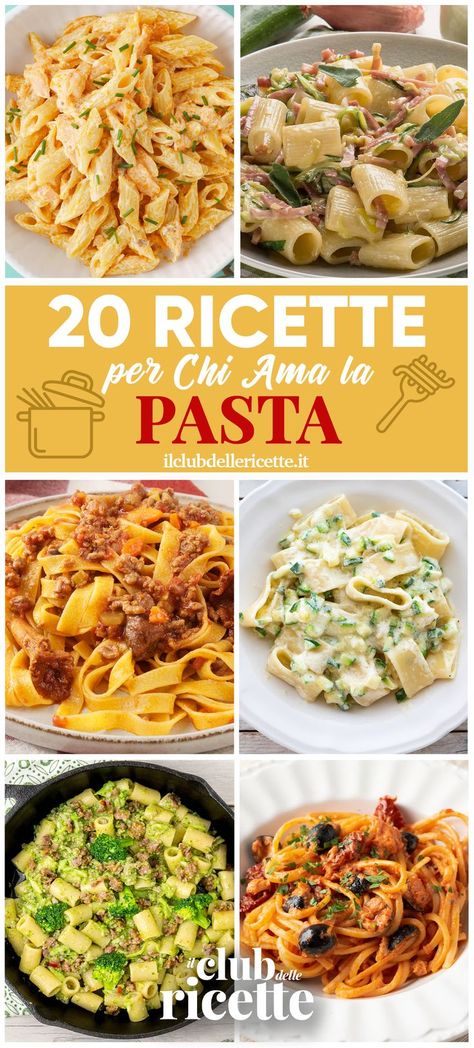 Abbiamo raccolto per voi le Migliori Ricette da preparare con la Pasta, ricette facili e veloci, ma anche Paste della tradizione e ricette nuove per preparare una Pasta diversa dal solito che conquisti voi e i vostri ospiti! Tra queste Ricette di Pasta trovate tante idee per preparare dei Sughi per la Pasta classici, ma anche più particolari, alcuni sono veloci, mentre altri sono più elaborati… a voi la scelta! Pasta Cremosa, Pasta Italiana, Menu List, European Recipes, Idee Pasto, Spaghetti Pasta, European Food, Salsa, Spaghetti