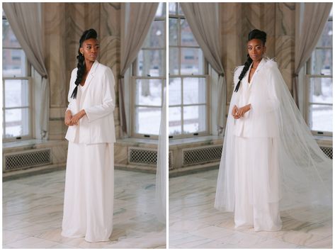 5 Ideas for Nonbinary Wedding Attire | House of Bretón Androgynous Wedding Attire, Androgynous Wedding, Nonbinary Wedding, Nonbinary People, Traditional Suit, Unconventional Wedding, Alencon Lace, Pretty Wedding, Feminine Look