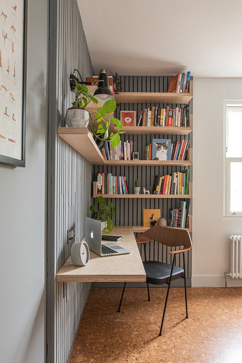 Tiny Home Office, Stylish Home Office, Desk Bookshelf, Boho Patio, Small Home Offices, Small Home Office, Ideas Patio, Budget Diy, Home Office Setup