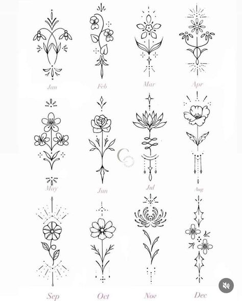 October Scorpio Flower Tattoo, June Zodiac Sign Tattoo, Birth Flower With Initial Tattoo, Number 30 Tattoo, Number And Flower Tattoo, Libra Tattoo Elements, Dainty Tattoos Arm, Birthflower Zodiac Tattoo, Scorpio Birth Flower