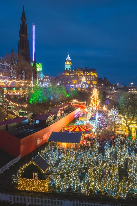 Best Things To Do In Edinburgh This Christmas Edinburgh Aesthetic Christmas, Edinburgh In December, Christmas In Edinburgh Scotland, Scotland Christmas Aesthetic, Scotland At Christmas, Edinburgh At Christmas, Nottingham Winter Wonderland, Christmas Edinburgh, Christmas Scotland