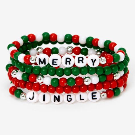 Christmas Diy Kids, Christmas Jewelry Diy, Holiday Bracelets, Christmas Angel Ornaments, Halloween Bracelet, Bracelets Handmade Diy, Vintage Jewelry Crafts, Bead Charms Diy, Clay Bracelet