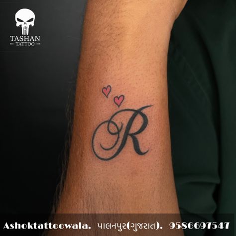 TashanTattoo
AshokTattooWala
S.20. Tirupati plaza
Opp. New bus stand
Near gd modi collage
Palanpur (gujrat)
9586697547
9687533310 R A Tattoo Letter, R Tattoos Letter, Tattoo Letter R Initials, Initial Tattoo Black Women, Letter R Tattoo Ideas Design, Letter R With Heart, R Tattoo Letter Initial With Heart, Initial R Tattoo, R Heart Tattoo