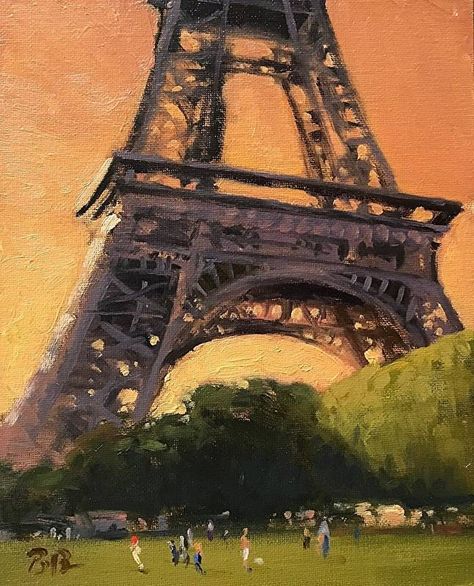 Paris Oil Pastel, Paintings Of France, Paris Landscape Painting, Paris Painting Ideas, Paris Aesthetic Painting, Eiffel Tower Painting Acrylic, Paris Painting Acrylic, Architecture Painting Acrylic, Paris Art Painting