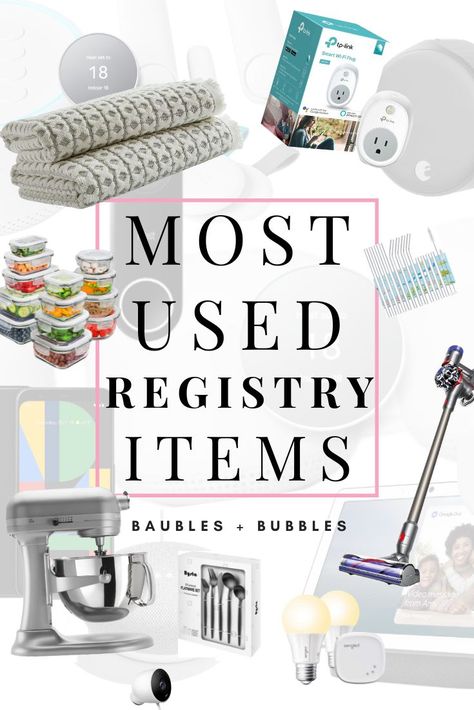 Wondering what to put on your wedding registry? Here are our most used products! The items from our wedding registry have helped to make our new house a home. New Home Registry List, Home Registry Ideas, Wedding Registry Ideas Amazon, Housewarming Registry List, Best Wedding Registry Items, Amazon Registry Wedding, Registry Items Wedding, Amazon Wedding Registry Ideas, Bridal Registry Ideas