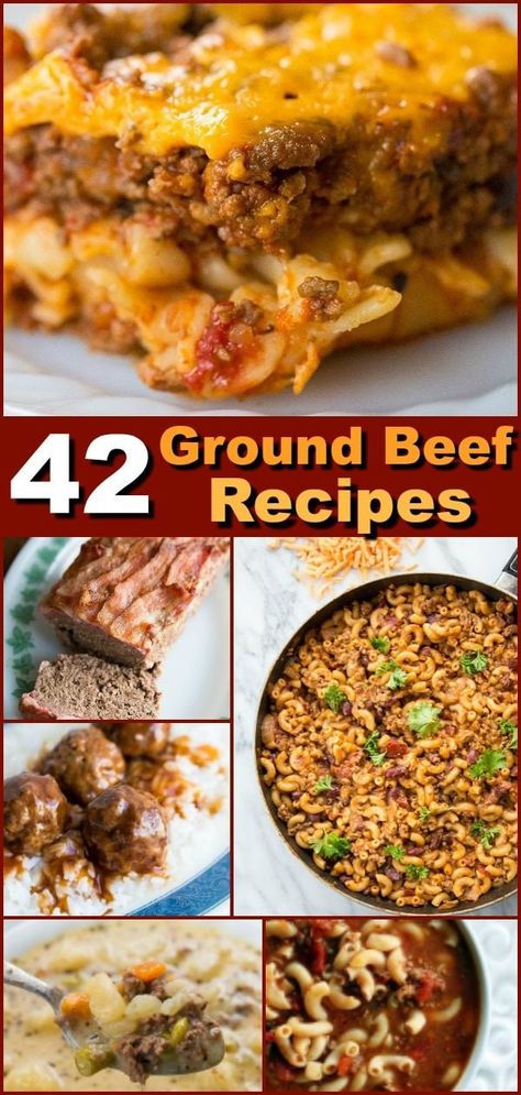 groundbeefrecipes 42 Tried & Tested Easy Ground Beef Recipes! Minced Meat Recipes, Beef Mince Recipes, Taco Lasagne, Easy Ground Beef Recipes, Beef Casseroles, Ground Beef Recipe, Easy Ground Beef, Sedation Dentistry, Ground Beef Dishes