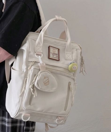 Aesthetic Korean Backpack, Korean Bag Backpacks, Korean Bag Aesthetic, Aesthetic School Bags, Aesthetic Bags For School, Aesthetic School Bag, Mochila Aesthetic, School Bag Aesthetic, Korean Style Backpack