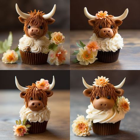 Highlands Cow, Western Birthday Cakes, I Love Cows, Cow Cupcakes, Cow Cake, Cow Stuff, Cow Cakes, Western Birthday, Highland Cows