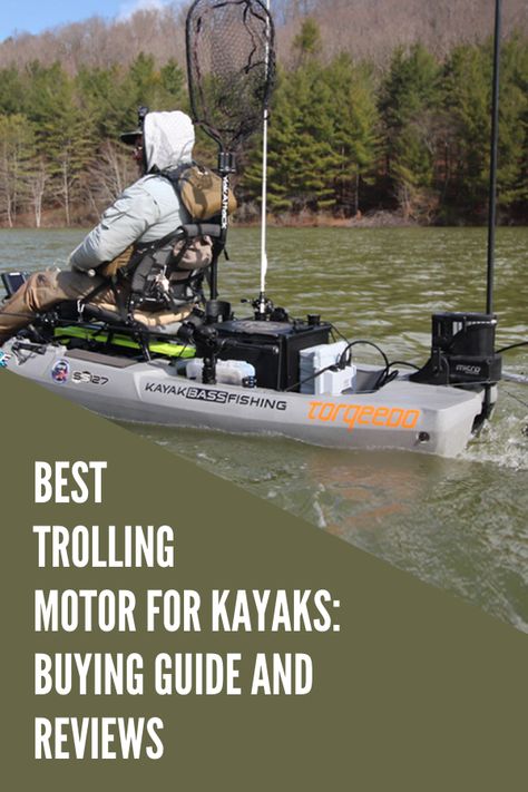 Best Trolling Motor for Kayaks: Buying Guide and Reviews - Kayak Help Trolling Motor On Kayak, Kayak Trolling Motor Mount Diy, Fishing Kayak Ideas, Canoe Trolling Motor, Kayak Trolling Motor Mount, Air Boats, Kayak Diy, Motorized Kayak, Kayak Modifications