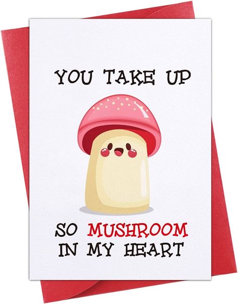 WhatSign Funny Valentines Day Cards Mushroom Naughty Valentines Day Cards for Him Boyfriend Husband Sexy Valentines Day Gifts Cards for Men Him from Wife Girlfriend Her Anniversary Cards with Envelope : Amazon.ca: Office Products Valentines Day Cards For Him, Funny Valentines Day Cards, Gift Cards For Men, Cards For Men, Funny Valentines Cards, Valentines Gift Card, Romantic Gifts For Him, Funny Valentines Day, Happy Valentines Day Card