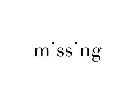 Missing by Nicole Nugent. http://www.behance.net/gallery/Typogram/5767643 Typographie Logo, Inspiration Typographie, Visuell Identitet, Typographie Inspiration, Graphisches Design, Typo Logo, Typographic Logo, Grafic Design, Typography Graphic