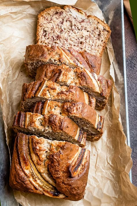 Greek Yogurt Banana Bread | Laura Fuentes Greek Yogurt Banana Bread, Yogurt Banana Bread, Super Moist Banana Bread, Perfect Banana Bread, Yogurt Banana, Banana Bread Ingredients, Breakfast Bread Recipes, Homemade Breads, Delicious Sweets