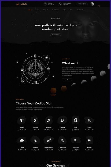 Horoscope-and-Astrology-WordPress-Theme Astrology Website Design, Spiritual Apps, Learn Computer, Learn Computer Coding, Computer Coding, Fortune Telling, Website Themes, Magazine Layout, Web App