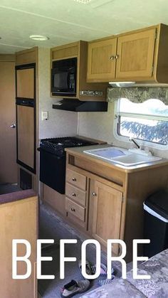 Rangement Caravaning, Husbil Makeover, Rv Redo, Rv Interior Remodel, Cocina Diy, Camper Trailer Remodel, Vintage Camper Remodel, Travel Trailer Camping, Diy Camper Remodel