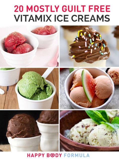 Vitamix Ice Cream Recipes, Vitamix Ice Cream, Vitamix Smoothies, Blendtec Recipes, Paleo Ice Cream, Vitamix Recipes, Vegan Raw, Healthy Ice Cream, Low Sugar Recipes