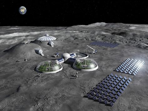 Chefs on the Moon Will be Cooking up Rocks to Make air and Water Lunar Base, Craters On The Moon, Space Colony, Moon Missions, Mission To Mars, Neil Armstrong, Moon Dust, Fish Farming, Solar Cell