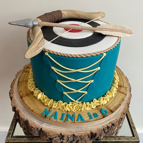 Merida Brave Cake Ideas, Brave Birthday Party Decorations, Brave Cake Ideas, Merida Birthday Cake, Merida Brave Cake, Merida Birthday Party Ideas, Brave Birthday Cakes, Rebelle Disney, Merida Cake