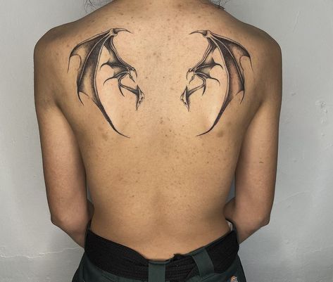 Back Tattoo Bat Wings, Bat Wing Tattoos On Back, Gothic Wings Tattoo, Demon Wings Back Tattoo, Bat Wing Tramp Stamp, Bat Wing Tattoo Back, Bat Wings Tattoo On Back, Angel Wings Tramp Stamp, Bat Wings Tattoo