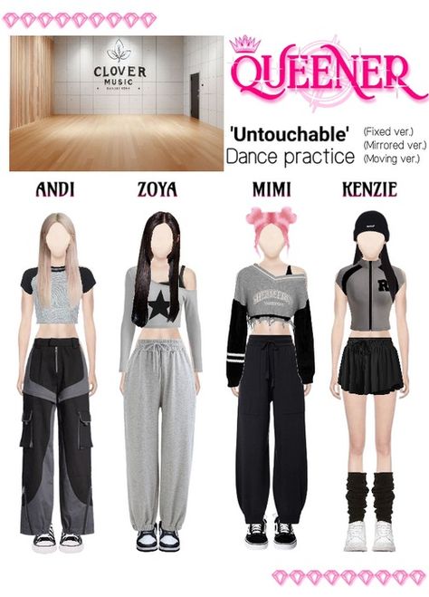 UNTOUCHABLE Dance practice Outfit | ShopLook 1 Million Dance Studio Outfits, Dance Outfits Kpop Practice, Kpop Dance Outfits Practice, Kpop Dance Practice Outfits Ideas, Outfit Ideas For Dance, Dance Outfits Practice Hip Hop, Kpop Practice Outfit, Outfits For Dance Practice, Dance Practice Outfits Ideas