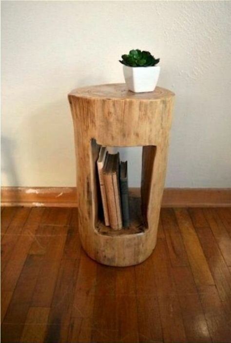 Tree Stump Furniture, Rustic Furniture Design, Small Living Room Furniture, Rustic Bedroom Furniture, Budget Interior Design, Furniture Design Wooden, Log Furniture, Tree Trunks, Woodworking Furniture