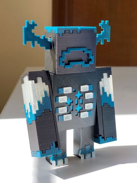 The Warden (Minecraft) by Snacob - Thingiverse Minecraft Warden Costume, The Warden Minecraft, Warden Minecraft, Minecraft Warden, Minecraft Costumes, 6 Birthday, Minecraft Mobs, The Warden, Minecraft Birthday Party