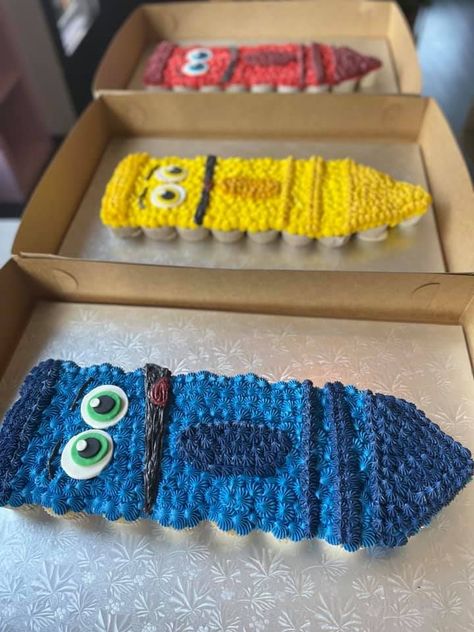 Crayola Cupcake Ideas, Crayons Birthday Party Ideas, Crayola Birthday Party Ideas, Color Crew Cake, Crayola Birthday Party Cake, Color Crew Birthday Cake, Crayola Birthday Cake, Crayola Cupcakes, Crayola Party Ideas