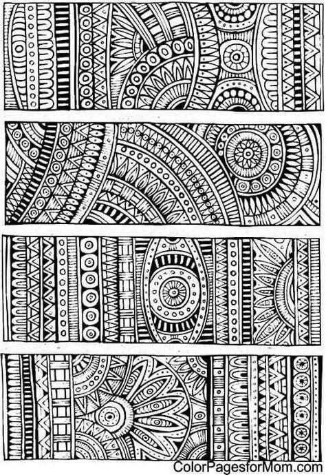 Advanced Mandala Art, Zantangle Art, Doodle Page, Mandala Doodle, Coloring Bookmarks, Doodle Art Drawing, Mandala Design Pattern, Mandala Art Lesson, Tangle Art