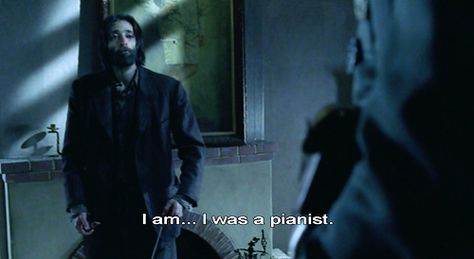 The pianist The Pianist Quotes, Pianist Quotes, The Pianist Movie, Film Moodboard, Movie Frames, The Pianist, Series Quotes, Hollywood Movies, Blood Sweat And Tears