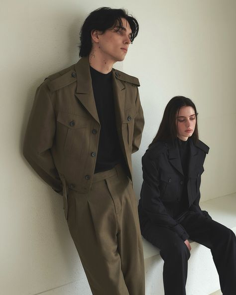 SYNQIA FW24 Campaign “The Second First Trip” Look number3 Utility Pocket Tailored Jacket With Pocket Detailed Gurkha Trousers Hands In Jacket Pockets Pose, Hands In Pockets Pose, Male References, Hands In Pockets, Movie Screenshots, Tailored Jacket, Art References, Pocket Detail, Art Reference