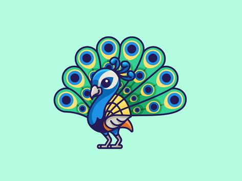 Peacock by Alfrey Davilla | vaneltia on Dribbble Alfrey Davilla, Peacock Mascot, Peacock Drawing, Graffiti Wall Art, Bird Artwork, Mascot Design, Character Wallpaper, Character Design Animation, Bird Illustration