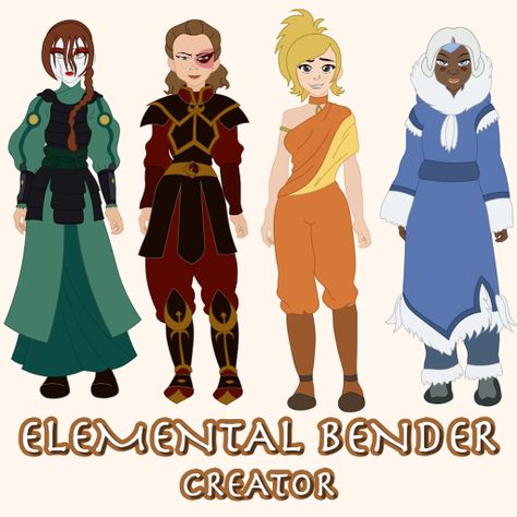 A character creator / dress up game inspired by the Avatar the last Airbender animated series. Avatar The Last Airbender Characters Design, Avatar Earth Bender Oc, Avatar The Last Air Bender Oc, Avatar Spirit World, Avatar And The Last Airbender, Earth Avatar, Avatar The Last Airbender Oc, Avatar The Last Airbender Characters, Airbender Oc