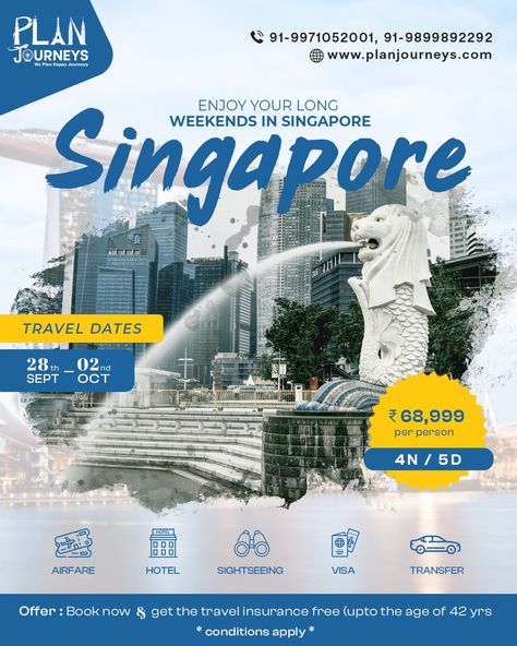 Amazing group tour to Singapore for upcoming long weekend starting from 28th Sep to 02nd Oct 2023. To enjoy on the best Singapore package from India, book now with Plan Journeys. Selfie Point, Singapore Tour Package, Singapore Tour, Canvas Art Painting Abstract, India Book, Singapore Travel, Holiday Packaging, Group Tours, Beautiful City